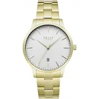 Obaku Uhr Herren/Frauen Gold -V247XDGISG