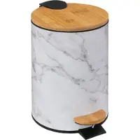 5 Five Läa Treteimer mit Soft-Close-Funktion - Weiß, 3 L
