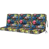 Stanislaw Jurga Schaukelkissen-Set "VENUS" – 3 Stück 50×110 cm | Bankkissen Garden Kissen Schaukelauflagen Bankauflagen Auflagen Kissen | HobbyGarden