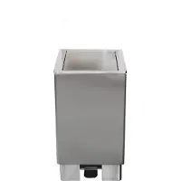 Saro Edelstahlmülleimer 90 Liter, Modell Jupiter Hygiene, Desinfektion, Reinigen