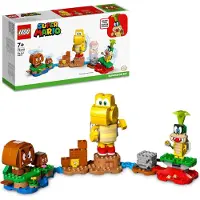 LEGO 71412 Super Mario Garstiges Maxi-Eiland – Erweiterungsset mit Iggy, Maxi-Goomba und Maxi-Koopa Figuren, Spielzeug Charaktere zum Sammeln