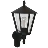 Albert 661814 Wandleuch. IP44 sw Glas klar, 1xE27 60W