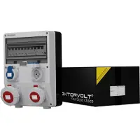 Doktorvolt Stromverteiler TD-S/FI IP65 1x32A 1x16A 2x230V 2855