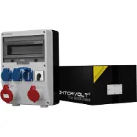 Doktorvolt Stromverteiler TD 32A/5P 16A/5P 3x230V mit Nockenschalter 4P 2411
