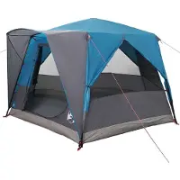 vidaXL Kabinenzelt für 5 Personen 5 Personen Blau und Grau