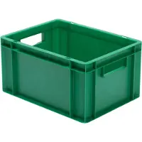 LA-KA-PE LA KA PE Transportstapelkasten grau L400xB300xH210mm Wände / Boden geschlossen PP - TK400/ 210-0
