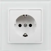 McPower Schutzkontakt-Steckdose Flair 250V/16A UP Einsteckschutz weiß