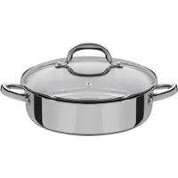 GSW Servierpfanne "Montreal", silber (edelstahlfarben), Ø:24cm, Pfannen, Servierpfanne, Induktion, 24 cm