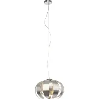 Brilliant ANCOLIE LED Pendelleuchte 120 cm Aluminium / Chrom