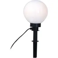 Näve Kugelleuchte "Ball", weiß, H:61cm Ø:30cm, Leuchten, Kugelleuchte, Kunststoff, weiß/opal, D: 30cm, Spieß schwarz, exkl. 1 x E27 max. 40W