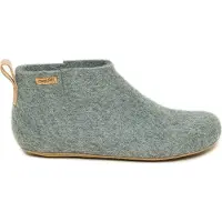 Magicfelt Feltboot Boots Weicher Woll-Filz für hohen Komfort, Flexible Ledersohle für angenehmes Gehen, Einfache Handhabung durch seitliche Schlitze grau 44 EU