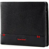 Bruno Banani Leder Geldbörse Wallet Black schwarz