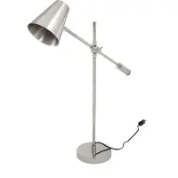 Kayoom Tischleuchte "Tischlampe Celeste 525", silber, 1, H: 74cm, 1 Stk., Leuchten, modern, hochwertig, justierbar, Tischleuchte