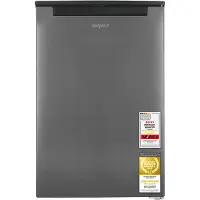 Exquisit Gefrierschrank GS81-040B inoxlook-az | 87 l Nutzinhalt, Energieeffizienzklasse B, 37 dB, 3 Gefrierschubladen, 4-Sterne-Gefrierteil