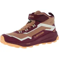 Lowa Trailux GTX Mid Jr wasserdichte und leichte Kinderwanderschuhe mit griffiger Laufsohle und Goretex Membrane Bordeaux/Ton EU 38