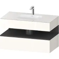 Duravit Einbauwaschtisch-Möbel-Set Qatego 100x55x60cm, gra m/we g, Kon-WTU, B