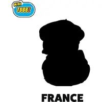 Numskull Travel Tubbz Mini PVC Figur Frankreich 5 cm