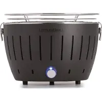 LotusGrill Klein Kompakt Anthrazitgrau – raucharm, mobil & schnell startklar