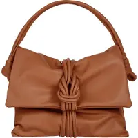 Samantha Look Henkeltasche "Damen echt Leder, Made in Italy", Damen, Gr. B/H/T: 33cm x 26cm x 6cm onesize, braun (cognac), Leder, clean, Taschen Henkeltasche, echt Leder, Made in Italy