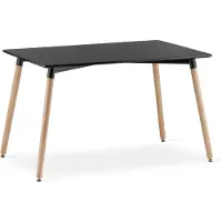 Leobert ADRIA Tisch, 120 cm x 80 cm - schwarz