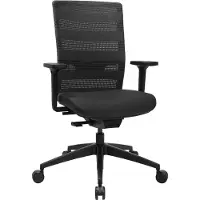 Topstar Bürodrehstuhl m.Synchrontechnik schwarz 450-570mm m.Armlehnen Trgf.110kg
