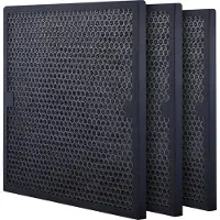 Vevor Aktivkohlefilter, 3er-Pack, 40 x 40 cm Luftfilter-Ersatz, hocheffiziente Filter der Stufe 2, kompatibel mit BlueDri und Wäscher, Luftreiniger, Ausrüstung zur Wasserschadensanierung