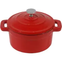 Contacto Mini-Cocotte rund, Inhalt: 0,25 Liter, Höhe: 40 mm, ø: 90 mm, rot