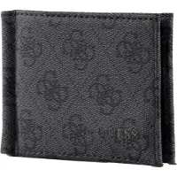 GUESS Vezzola Herren Synthetik Geld Klammer Kartenetui In Schwarz (ONE SIZE)