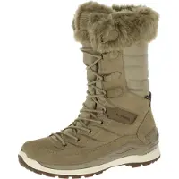 Lowa Alba Evo GTX Ws warme und wasserdichte Winterstiefel Damen mit Reissverschluss an der Innenseite und Schnürung dessert/champagner EU 37