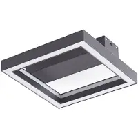 LUCANDE Smart Home Deckenlampe Tjado , dimmbar, schwarz, für Wohn- / Esszimmer, Metall, Modern, Smart Home Deckenlampe