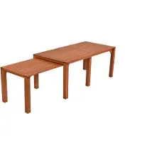 Merxx Gartentisch "Flex Ausziehtisch", braun (braun, braun, braun), B:90cm H:76cm T:185cm, FSC Mix 70%, Tische, Gartentisch, erweiterbar, BxT: ca. 90/73 x 185/370 cm, auch separat aufstellbar