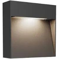 LUCANDE Außenwandlampe Noreia, anthrazit, 13cm, IP65, G9