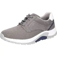 Rollingsoft Herren-Sneaker , Knitted Nubuk Chevron, rock white, Wechselfußbett 8000.26.01 40 1/2