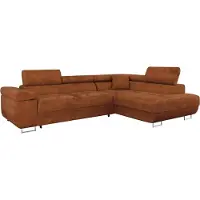 Mirjan 24 Ecksofa Torezio, Stilvoll Eckcouch mit Bettkasten und Schlaffunktion, Moderne Schlafsofa (Farbe: Flow 09, Seite: Rechts)