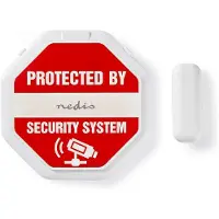 Nedis ALRMD20WT Tür- und Fensteralarm mit Sirene Magnetischer Sensor 85 dB Weiß
