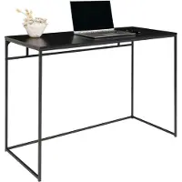House Nordic Schreibtisch >Vita< in Schwarz, Melamin - 100x75x45cm (BxHxT)