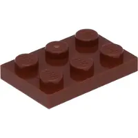 LEGO 2x3 Platten 3021 - 100 Stück Rotbraun