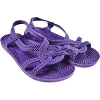 Brasileras Damen, Kinder Mädchen Zehensandalen rutschfester bequem schuhe strand/schwimmbad/stadt lila 31 EU - UBKEMA