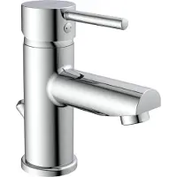 Schutte ATLANTA, Waschtischarmatur mit Zugstange, Wasserhahn Bad mit Ablaufgarnitur Waschbecken, Mischbatterie Waschbecken