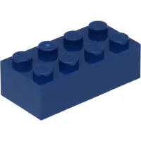LEGO 2x4 Stein 3001 - 50 Stück Dunkelblau