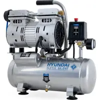 Hyundai Silent Kompressor SAC55751 (8 bar, 6L, tragbar, ÖLFREI, 59 dB, 550 W / 0.75 PS)