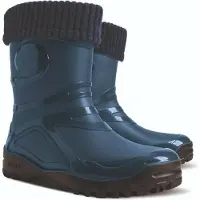 Demar Gummistiefel Regensteifel Gartenstiefel Gefüttert Wolle Stiefelsocke Größe 40