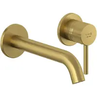 Kludi BOZZ WT-2LOCH-WAND-EHM Ausladung 230 MM brushed gold
