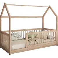 Mirjan 24 Kinderbett Greta 90, Kinderzimmer Bett mit Lattenrost, Holzkonstruktion (Farbe: Nuche, Größe: 90x200 cm)