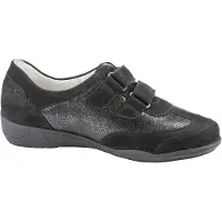 Waldlaufer Damen Schnürschuhe sportlich schwarz Gr. 7