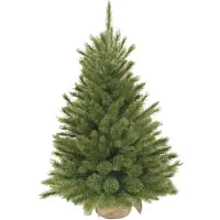Triumph tree Forest Frosted Künstlicher Weihnachtsbaum in Jutesack - H90 x Ø62 cm - Grün