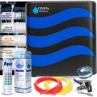 ARI Czysta Kropla 5-Stufen-Ultrafiltrationssystem, Untertisch-Wasserfilter ohne Abwasser, für 3-Wege-Armatur, Montageset
