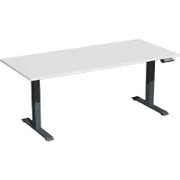 Geramöbel Elektro-Hubtisch Elevate Plus, 800 x 1800 mm, lichtgrau/anthrazit
