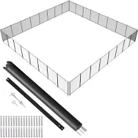 Vevor Poolzaun 1,21 x 29,26 m abnehmbarer Kindersicherheits-Poolzaun