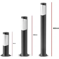 Braytron LED Standleuchte Wegleuchte Außenleuchte Standlampe Gartenleuchte 7W IP54 für Weg Hof Garten; Typ: Tarus warmweiß; Höhe: 30cm in Anthrazit